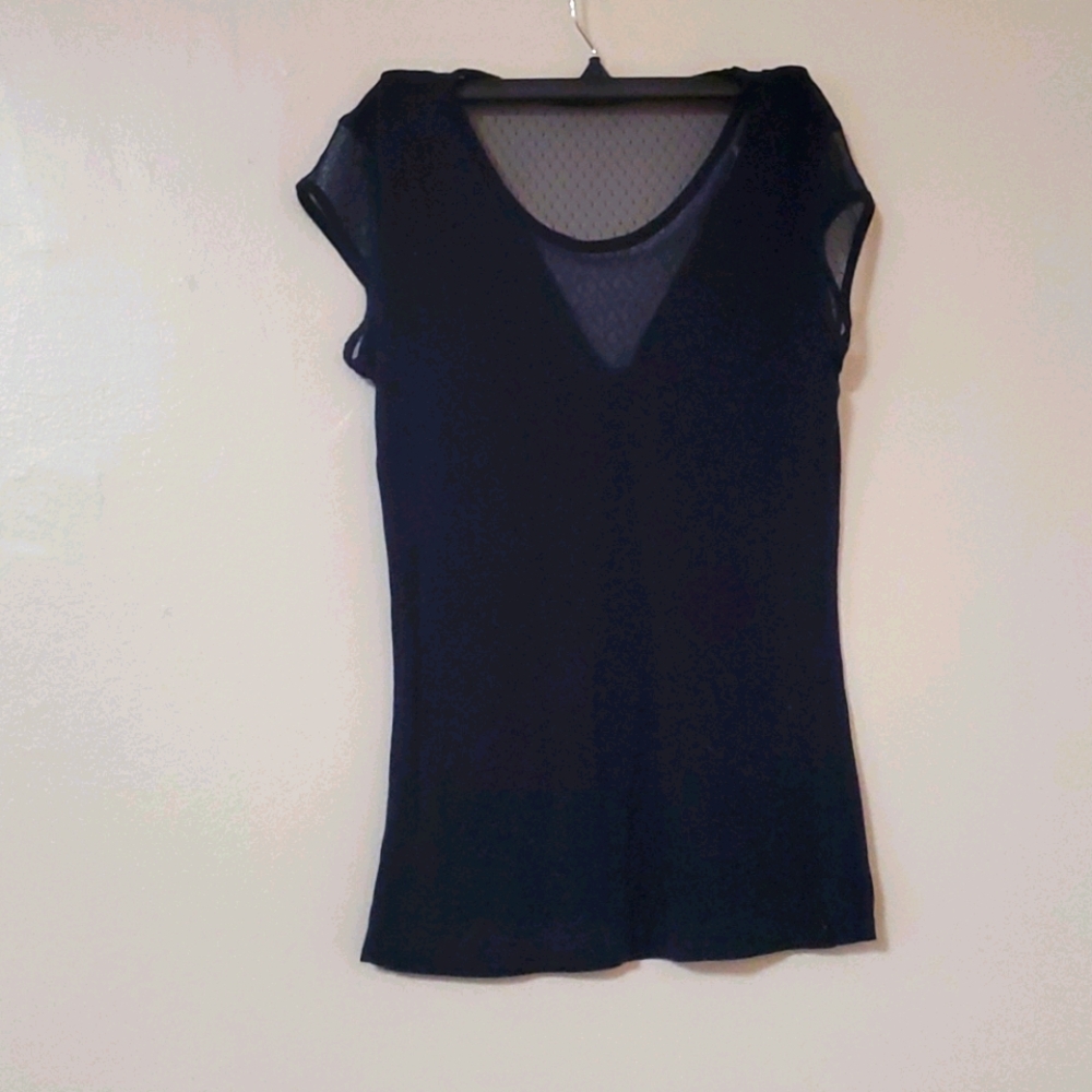 Sheer and cotton t